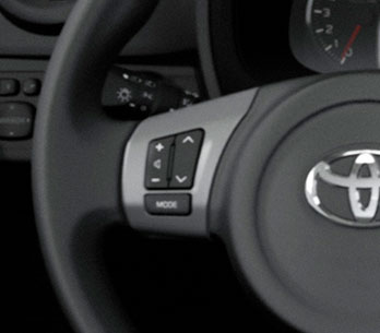 Controles de audio en el volante
