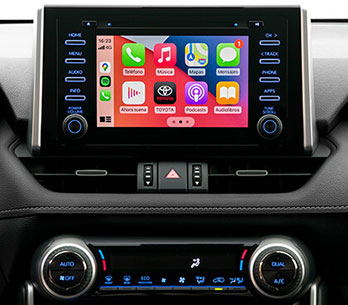 conduce y  accede  tranquilo a radio y funiones la radio con Touchscreen de la RAV 4