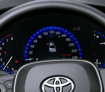 PANTALLA MULTI-INFORMACIÓN de  un Corolla Hybrid