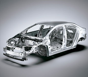 Estructura del Corolla Sedan de  plataforma TNGA 