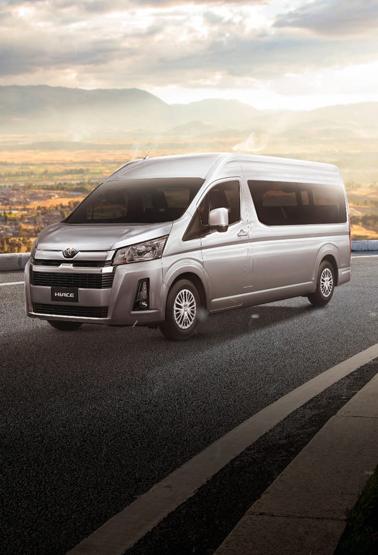 Toyota Hiace porque turismo es igual a aventura.