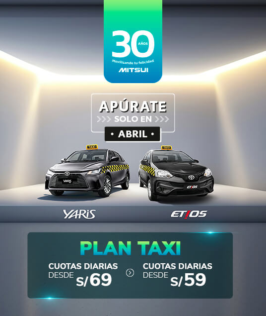 Promocion Toyota Sedán Taxi - Abril 2024