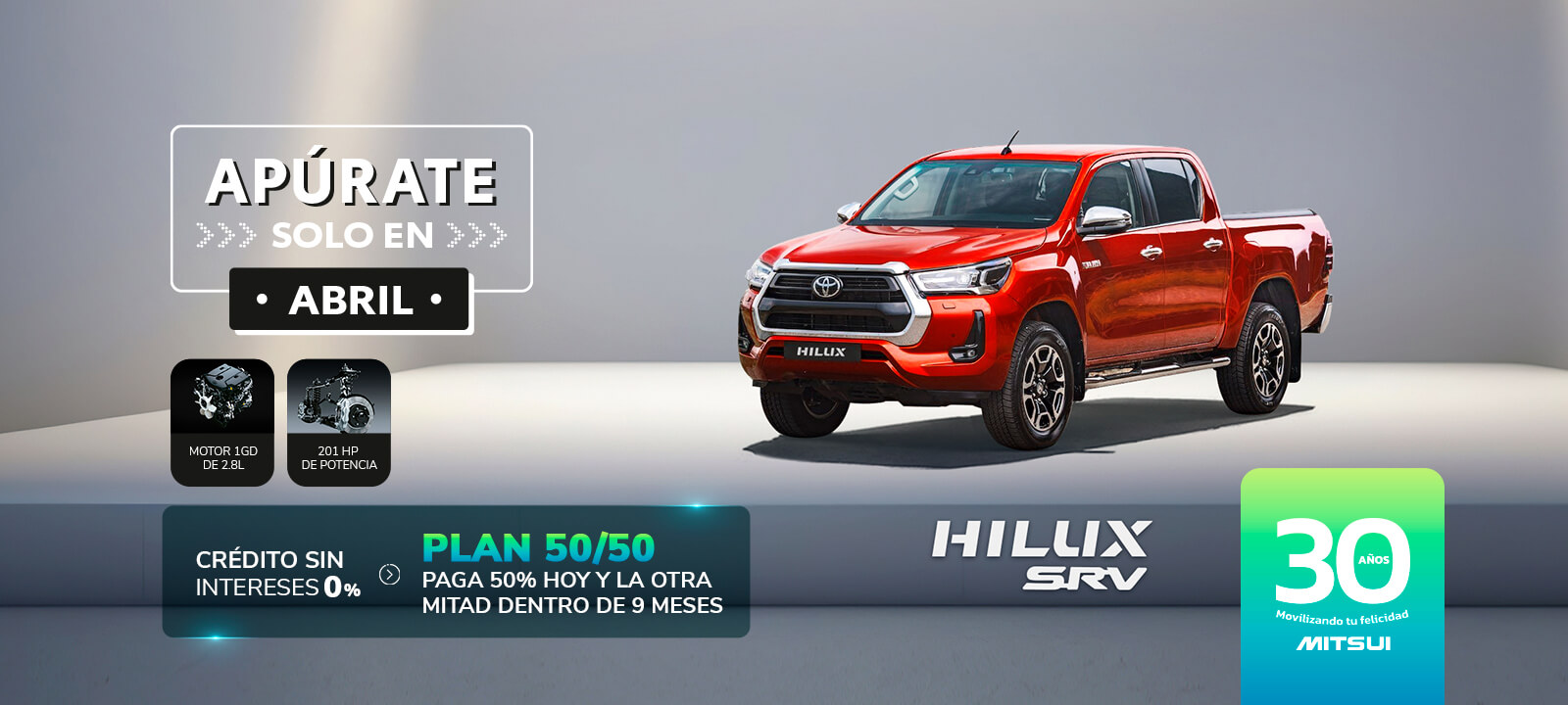 Promocion Toyota Hilux - Abril 2024