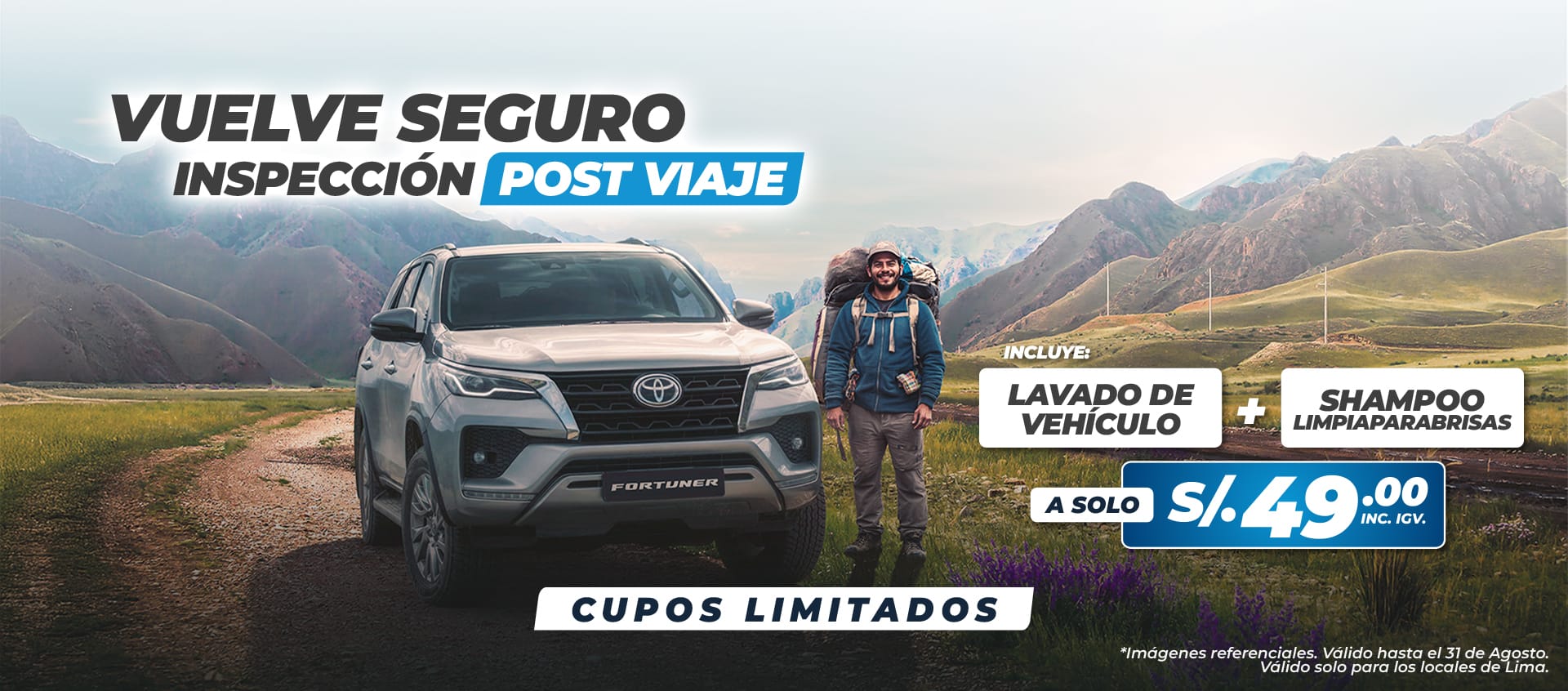 Promoción Post Venta Agosto 2025 - Vuelve seguro