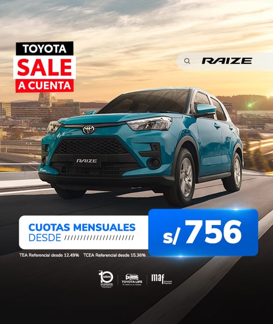 Promocion Toyota Setiembre 2025 - Raize