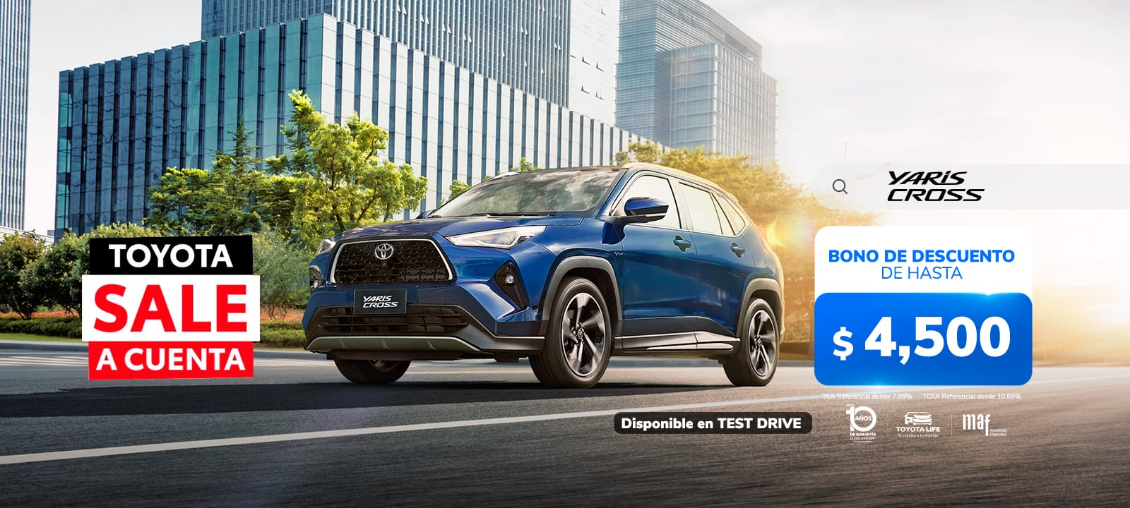 Promocion Toyota Setiembre 2025 - Yaris Cross