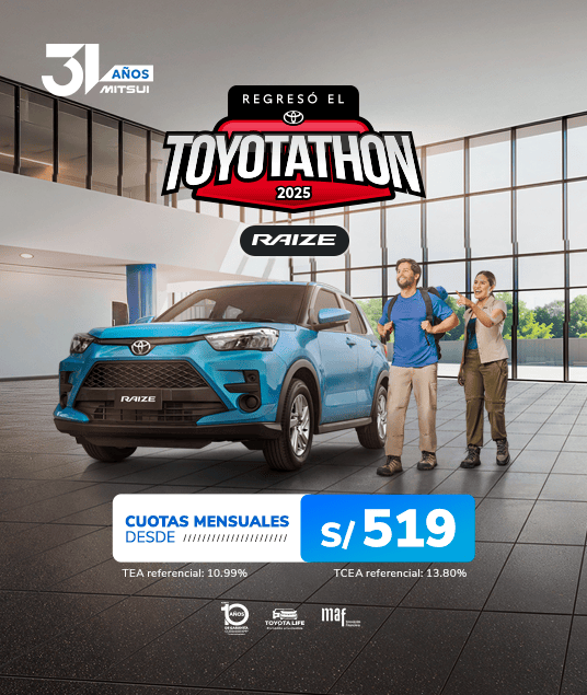 Promocion Inicio Toyota Noviembre 2025 - Raize
