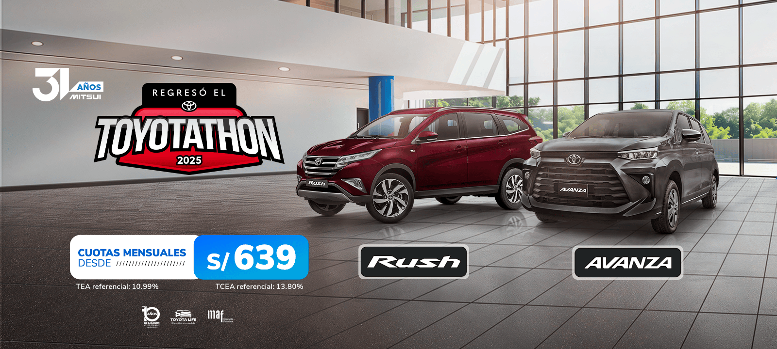 Promocion Inicio Toyota Noviembre 2025 - SUV