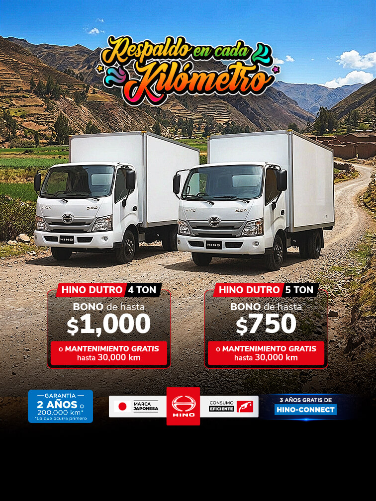Promocion Hino Diciembre 2025 - 4Ton y 5Ton