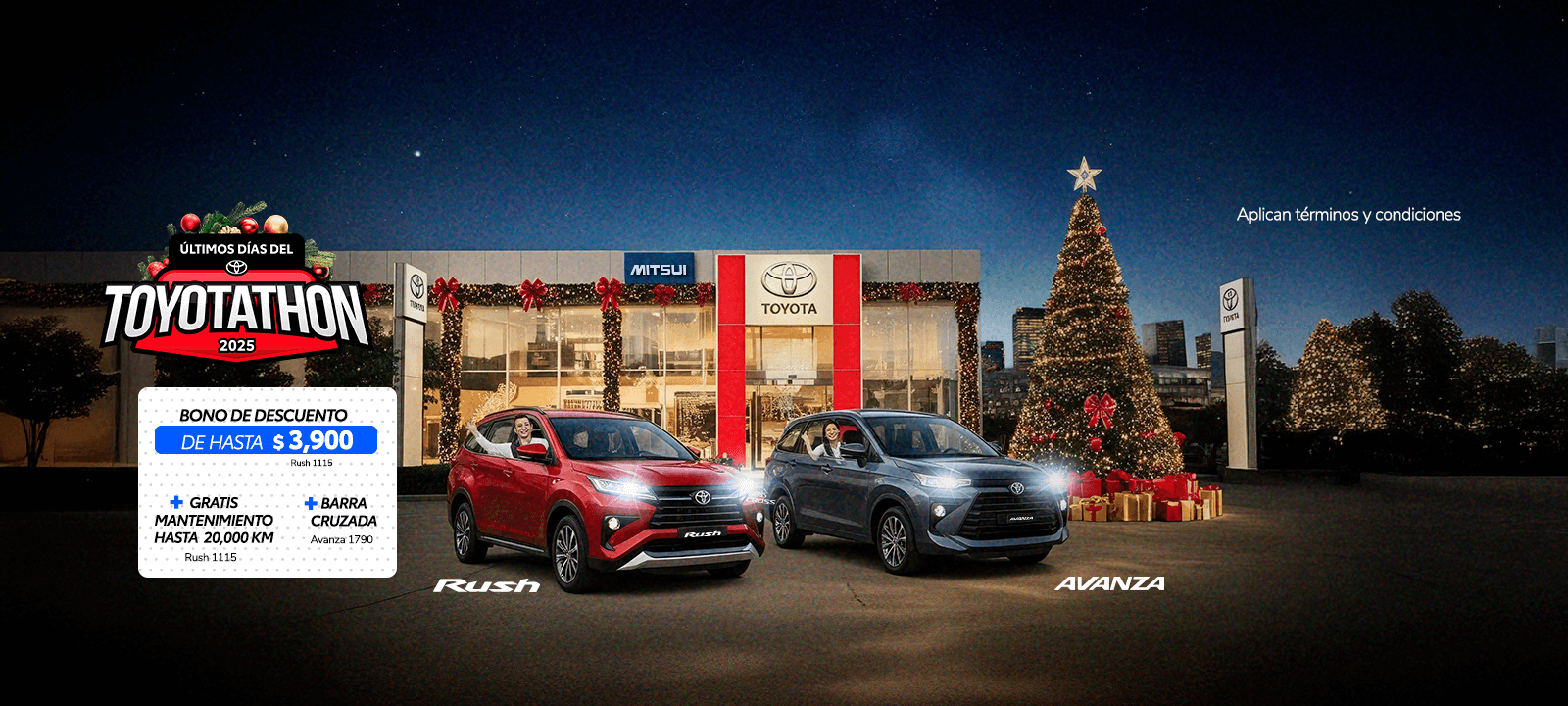 Promocion Inicio Toyota Diciembre 2025 - Avanza - Rush