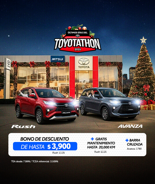 Promocion Inicio Toyota Diciembre 2025 - Avanza - Rush