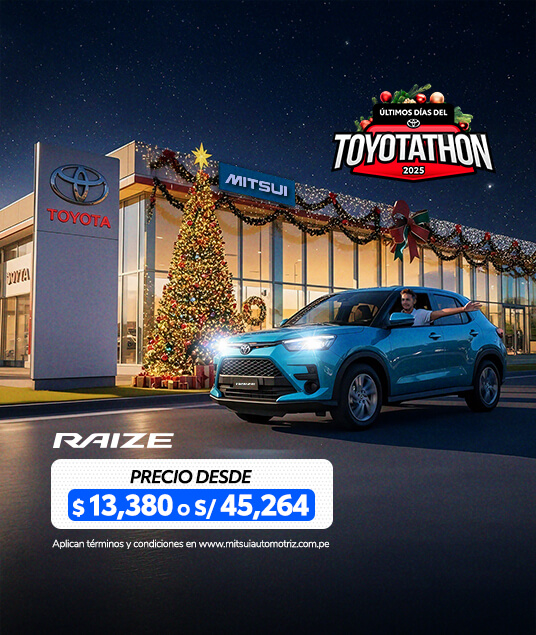 Promocion Inicio Toyota Diciembre 2025 - Raize
