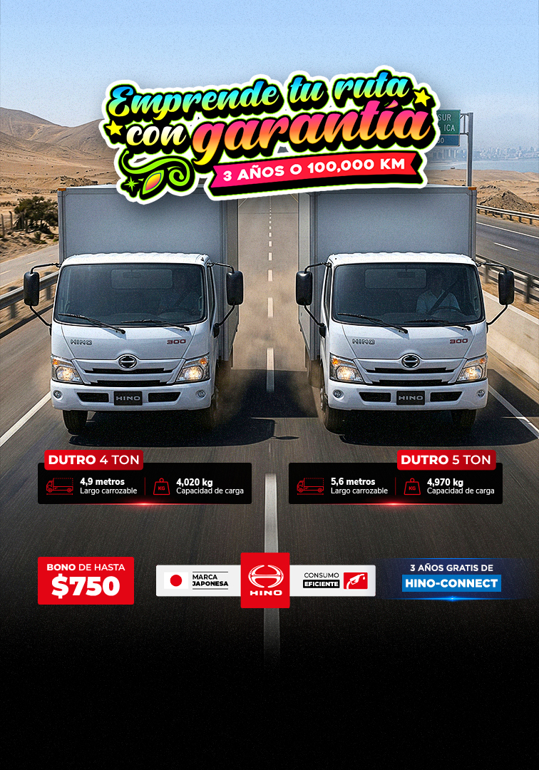 Promocion Hino Febrero 2026 - 5Ton