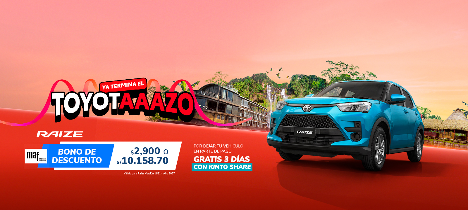 Promoción Inicio Toyota Marzo 2026 - Raize