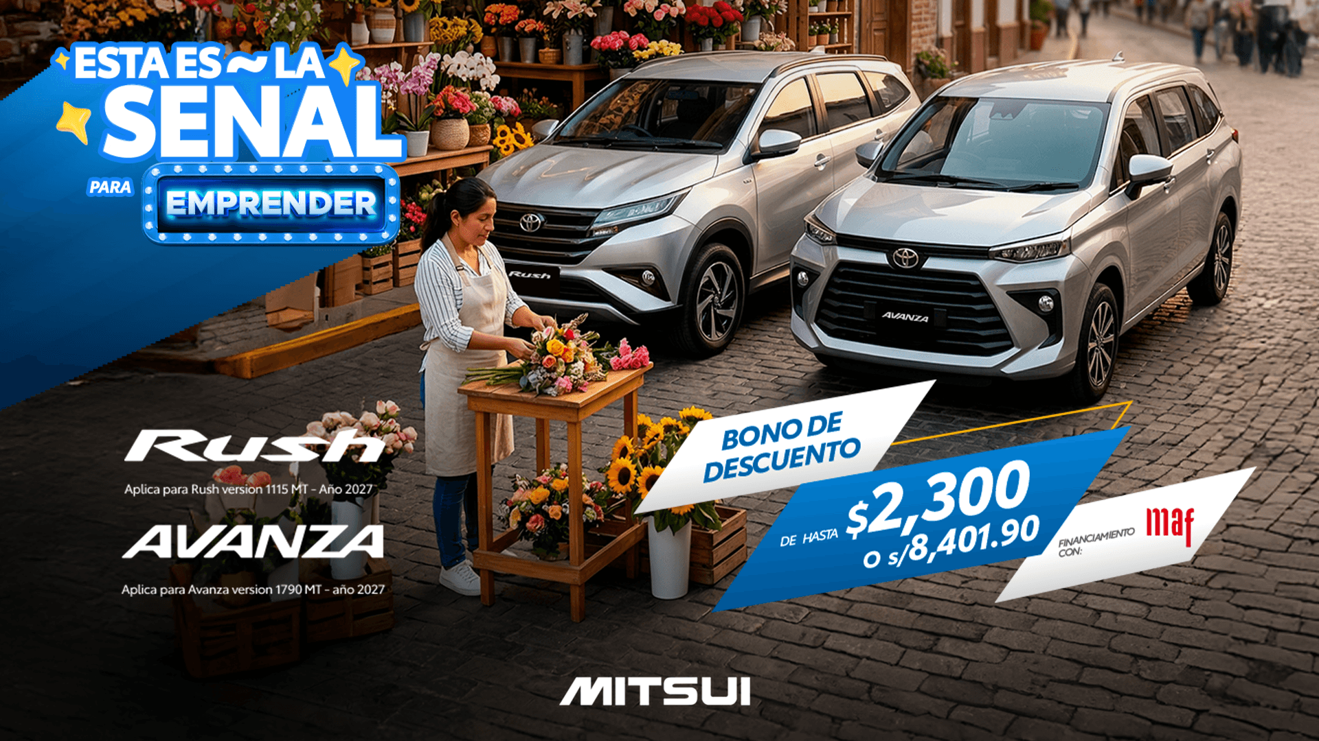 Promoción Inicio Toyota Abril 2026 - Avanza - Rush