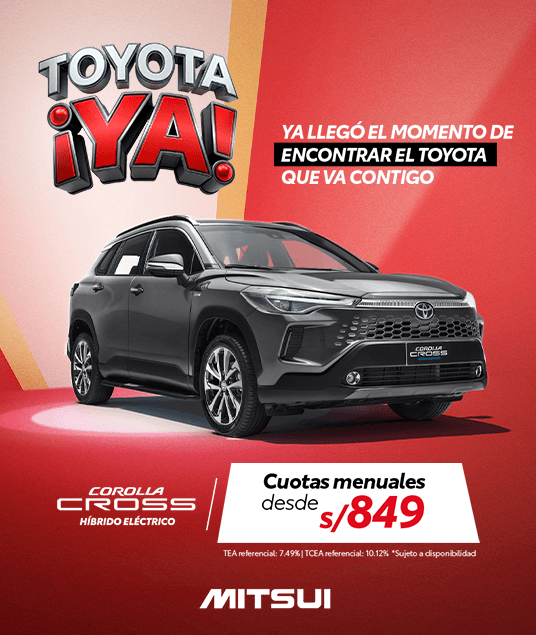 Promoción Inicio Toyota Abril 2026 - Corolla Cross