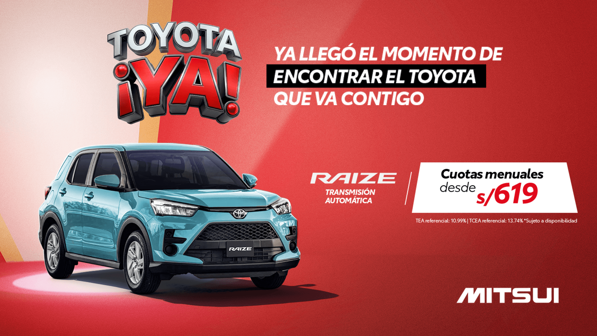 Promoción Inicio Toyota Abril 2026 - Raize