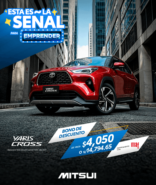 Promoción Inicio Toyota Abril 2026 - Yaris Cross