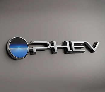 Emblema PHEV de la Toyota RAV4 híbrida enchufable