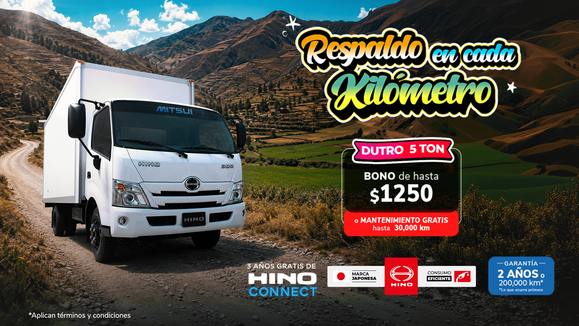 Promocion Hino Agosto 2026 - Dutro 5 Ton